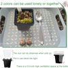 Gyfofix 2 Inch Square Plant Nursery Pots (Black+Clear),50Pcs Seedling Planter