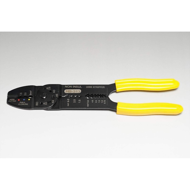 IWISS HS-313 Cord Pliers, Electrical Pliers, Bare Terminal/Insulation Covering Terminal,