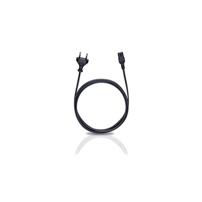 Oehlbach Strom connection cable [1x Euro-plug - 1x Kleingeräte-female C7]