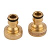 MIVOS 2 x Brass Tap Connector for Taps with 3/4