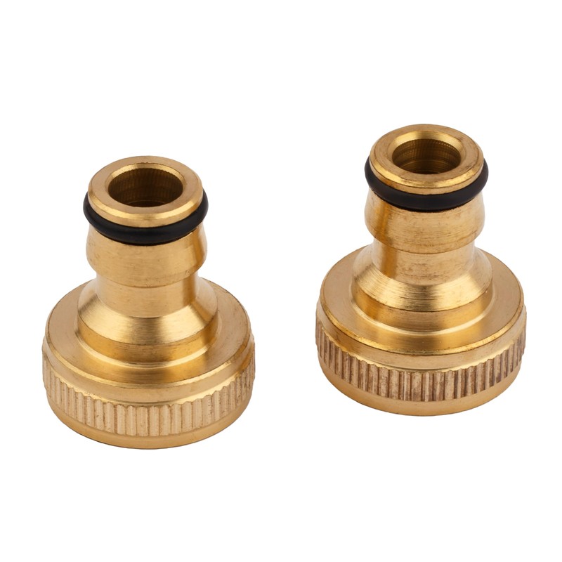 MIVOS 2 x Brass Tap Connector for Taps with 3/4