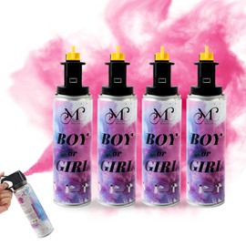 M CRIATIVO MAGNET Gender Reveal Fire Extinguisher for Girls, Fire Extinguisher Gender Reveal Pink Smoke (4PCS)