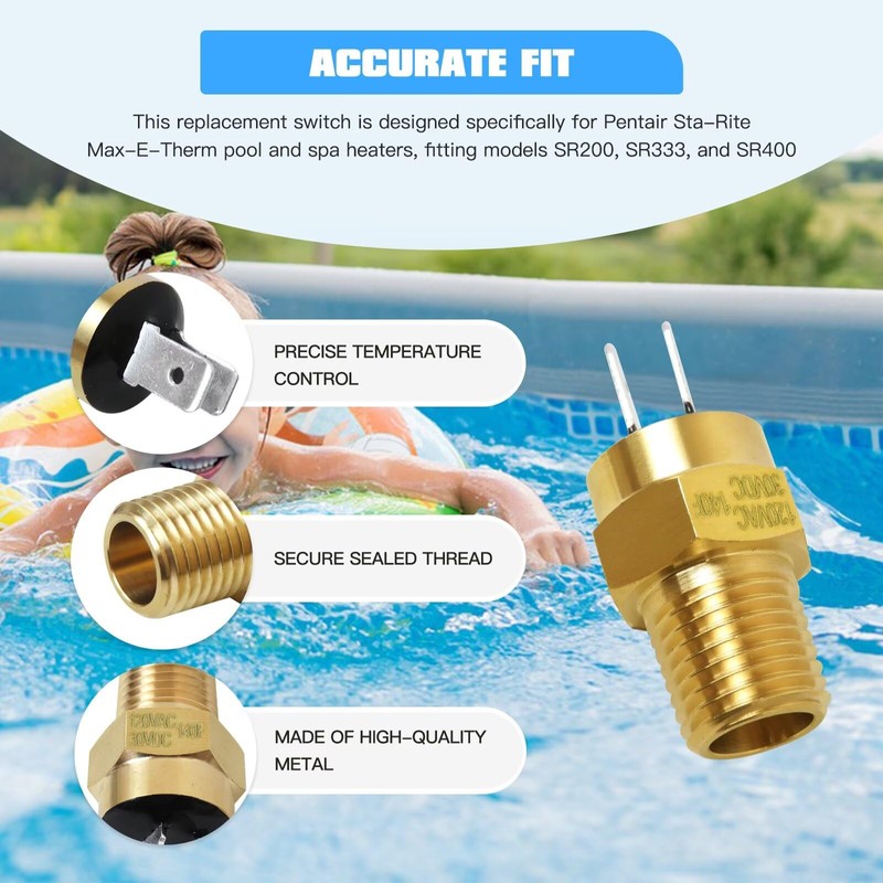 Automatic Gas Shutoff Switch (AGS) for All Pentair Mastertemp and