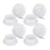 8pcs Solid Duty Rod End Supports,Closet Pole Sockets,Closet Rod Holders