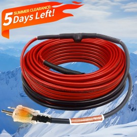 MAXKOSKO 7 Feet Pipe Heat Cable for Metal & Plastic Pipes, 120V 7W/FT