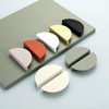 Evionlin Green 2-1/2 inch Drawer Pulls, 12 pcs (Half Round