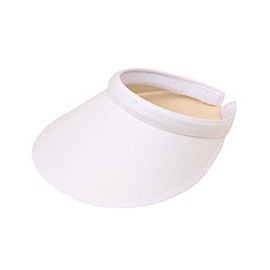 WITHMOONS Sun Visor Wide Brim Sun Shield Face Cover Sunblock Hat Sun Cap for Women White