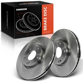 A-Premium 11.93 inch (303mm) Front Vented Disc Brake Rotors Compatible with Select Hyundai and Kia Models - Azera 2006-2011, XG350 2003-2005, Amanti 2004-2009, 2-PC Set