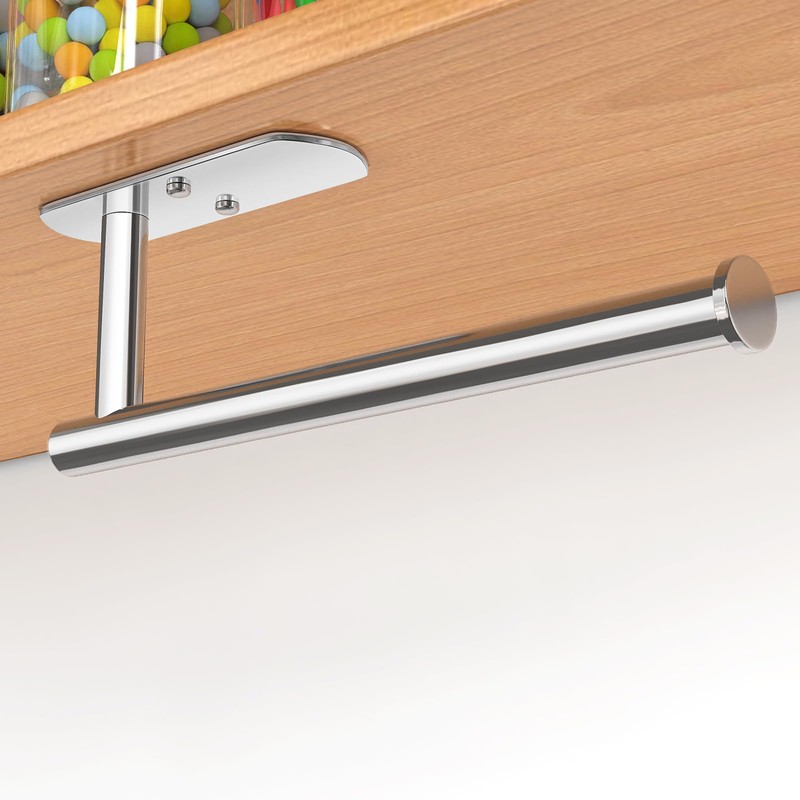 VAEHOLD Self Adhesive Paper Towel Holder Under Cabinet Mount, Wall