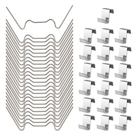 100pcs Greenhouse Glass Clips Stainless Steel Greenhouse Window Clips Glass Pane Fixings Clips,50x Greenhouse Glazing W Wire Clips and 50x Z Overlap Clips for Greenhouse Glass Replacement Accessories