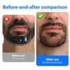 LuLiyLdJ 5pcs Beard Style 5 Sizes ABS Beard Shaping Tool