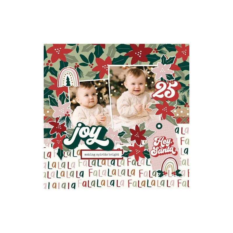 Simple Stories Collection Kit 12"X12"-Boho Christmas