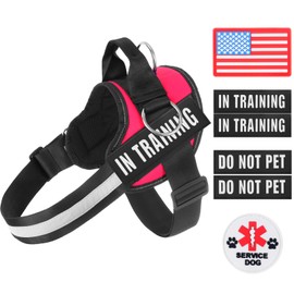 Essential Dog Harness, No Pull Pet Harness with 3 Side Rings for Leash Placement, No Choke, Reflective, Adjustable Pet Vest, Easy On-Off & Improved Control Handle, Training, Walking, Running