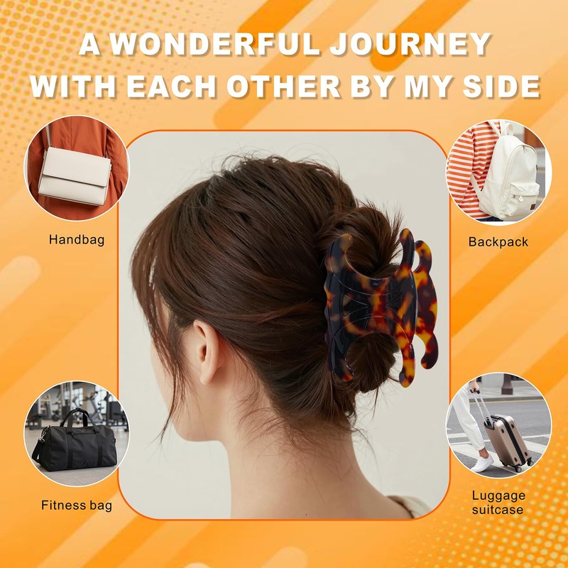 Premium Durable Acetate Butterfly Hair Clips, Celine Hair Clip, 4