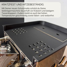 KRONENSCHLUSS Barista - Made in Germany Protective Mat | Profitec Ride | Made to Measure Made of Vegan Leather | Durable Protection Against Scratches | Washable and Durable