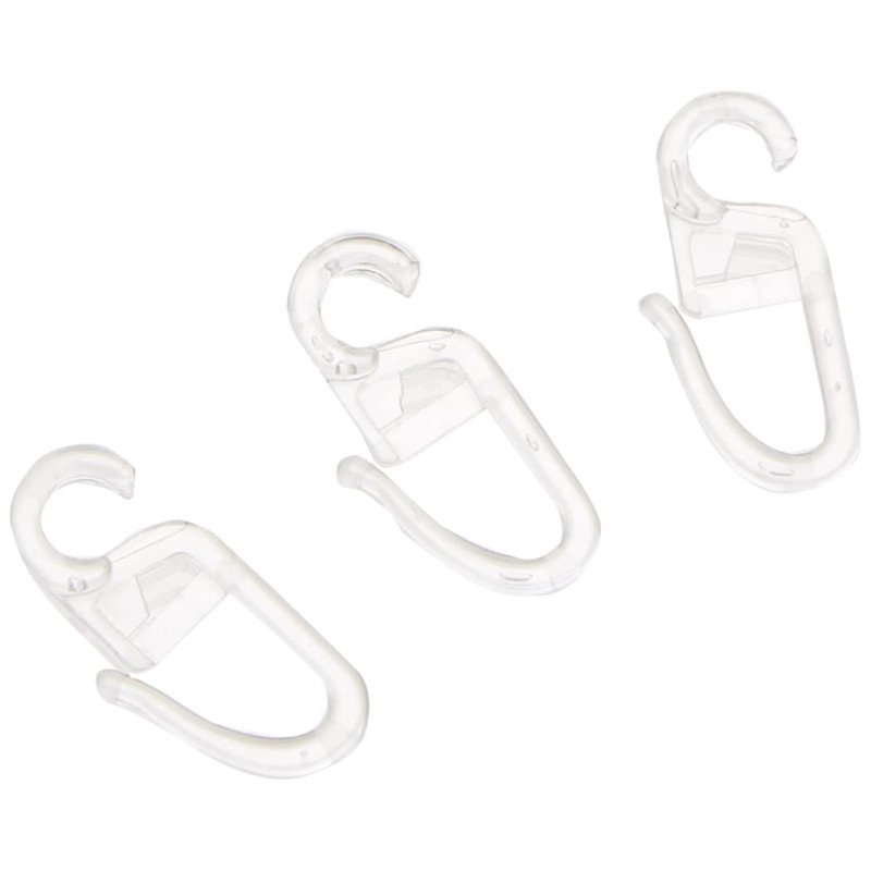 GARDINIA Curtain Rings for Curtain Rods with Diameter 16 mm