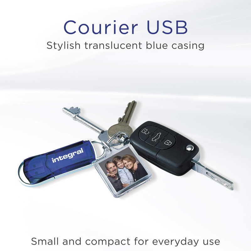 Integral 64GB 5-pack USB Memory 2.0 Flash Drive Courier Blue