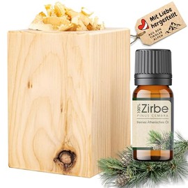 sagl.tirol sagl.tirol? Zirbenholz Set mit Zirbensp?ne und 10 ml Zirben?l - Zirbelkiefer ?l C Zirbenduft und Deko aus Zirbelkiefer C Nachhaltige Zirbenholz Produkte, Zirbenwrfel, Raumduft Zirbe - naturbelassen