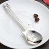 Silver Stainless Steel Cartoon Guitar Spoon Milk Coffee Ice Cream