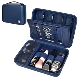 Estuche rígido de viaje para cortadoras de pelo, bolsa organizadora de suministros para peluquería y corte de pelo, soporte de almacenamiento para cortadoras de pelo Ufree/Wahl/Andis Men Razor Guard