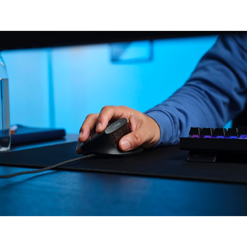 GXTrust 145 Rexxa Ergonomic Gaming Mouse with Adjustable RGB Lighting,