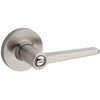 Kwikset Safe Lock Daylon Lever Round Rose Privacy Lock Satin