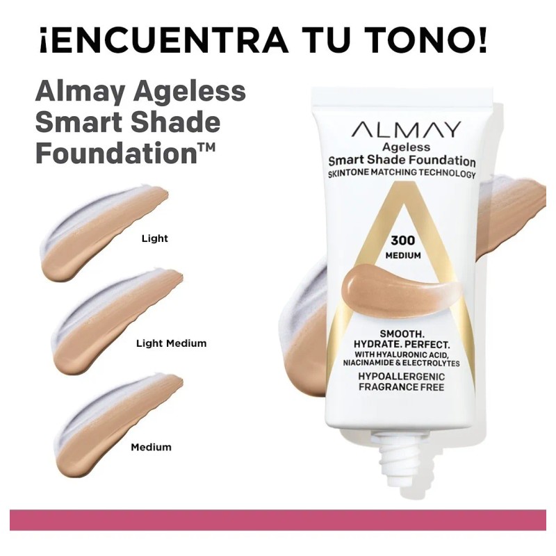 Base Hipoalergenica Smart Shade Ageless Almay Light