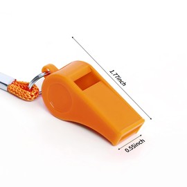 KSKSPE Pack of 6 whistles, whistle, children's whistle, sports lessons, colourful whistles for football referees, sports lessons and dog training