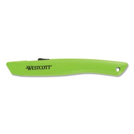 Westcott 17519 Full-Size Ceramic Blade Box Cutter, Retractable Utility Knife