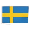 AZ FLAG Sweden Flag 18'' x 12'' cords - Swedish