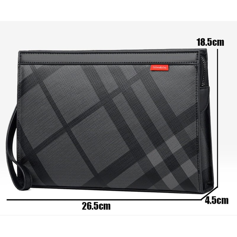 Wener Clutch Back, Men's Leather, Second Bag, Handheld, Smaller, Gentleman's