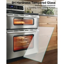 Upgraded WP4449259 Oven Door Glass Replacement Fit for Whirlpool Oven, 20”x10" Wall Range Inner Glass Replace AP6009384 PS11742543 EAP11742543 589343, High Temperature Resistant