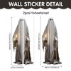 2 Sheets Halloween Decorations Window Clings Decor Double-Side Extra Large