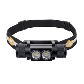 sofirn Headlamp, 1200 Lumen Rechargeable Head Lamp with Two Bright LEDs, Waterproof Headlight for Adults, for Camping, Running, Hiking, Emergency, Outdoor, Hard Hat