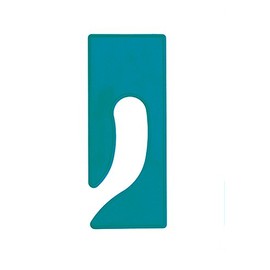 Rectangular Rack Dividers, Color (Pack of 3) (Aqua)