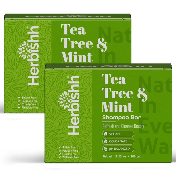 Herbishh Tea Tree & Mint Shampoo Bar – Tea Tree