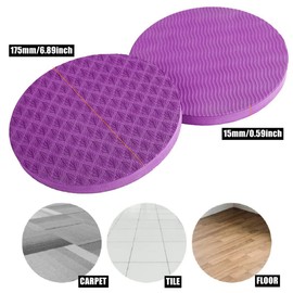 2 Pcs Yoga Knee Pads Yoga Knee Pad Cushion Anti Slip Yoga Kneeling Pad Yoga Mat Pilates Excercise Sports Balance Cushions for Protecting Knee Ankle Elbow Wrist Hand (Purple)