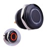Ulincos Momentary Push Button Switch U19D1 1NO SPST Black Metal