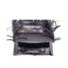 Black Motorcycle Tool Bag With Braid, Fringes & Concho-12-Inch