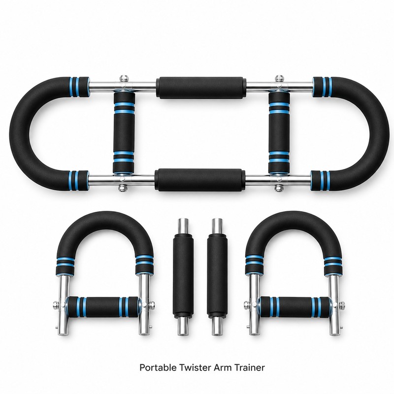 66–110 lb Adjustable Twister Arm Trainer – 3-Level Chest Expander