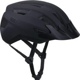 BBB Cycling Helmet Bike Adult MTB And Road Bike I Helmet Bike Adult Women And Men I Adult Bike Helmet With Detachable Visor And Travel Bag I Condor 2.0 BHE-173T, Matt Black