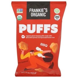 Frankies Frankie's Snacks Puffs BBQ 4.0 oz (Pack of 12)