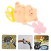 Alipis Cute Pig Bike Handle Accessory with Windmill Fun Animal