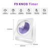 QUMOX F9 Visual Timer, 60-Minute Analog Countdown with Colour Disc,