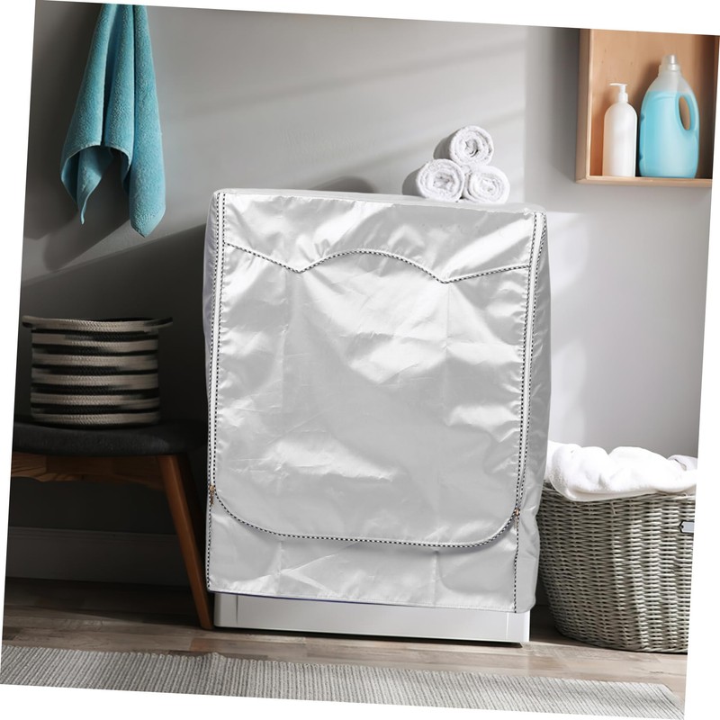 Operitacx Durable Washer Dryer Cover Dustproof Protective Cover for Washing