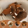 SQEQE Weighted Highland Cow Stuffed Animals, Weighted Highland Cow Plush,