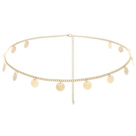 Campsis Boho Coin Hair Chain Gold Tassel Pendant Headchain Egyptian Headpiece Festival Wedding Prom Party Opera Dinner Tea Parties for Women and Girls