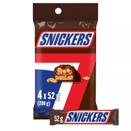 Snickers Chocolate 4 Pack 208g/7.33oz,