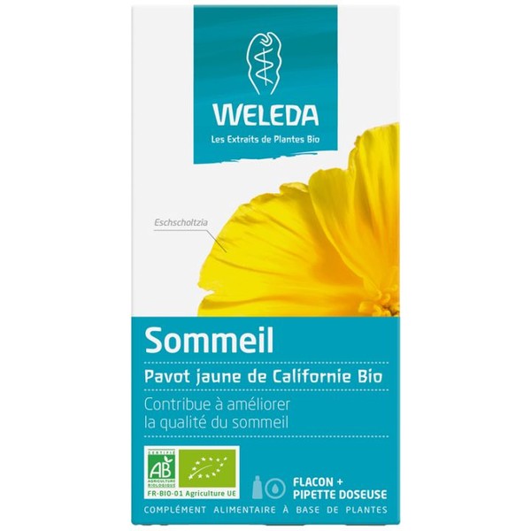 Weleda Extrait de Plantes Bio Sommeil Pavot Jaune de Californie