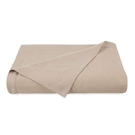 Vellux 100% Cotton Super Soft Sheet Blanket, Light Weight and Cozy All Seasons Year Round, Comfort and Warm, King, Tan